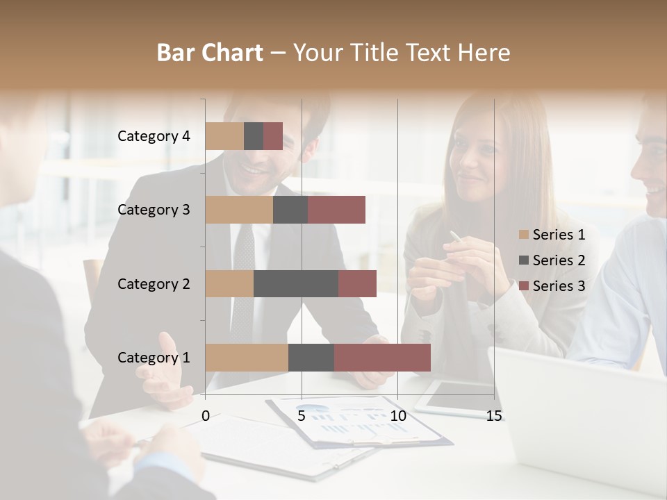 Positive Handsome Female PowerPoint Template