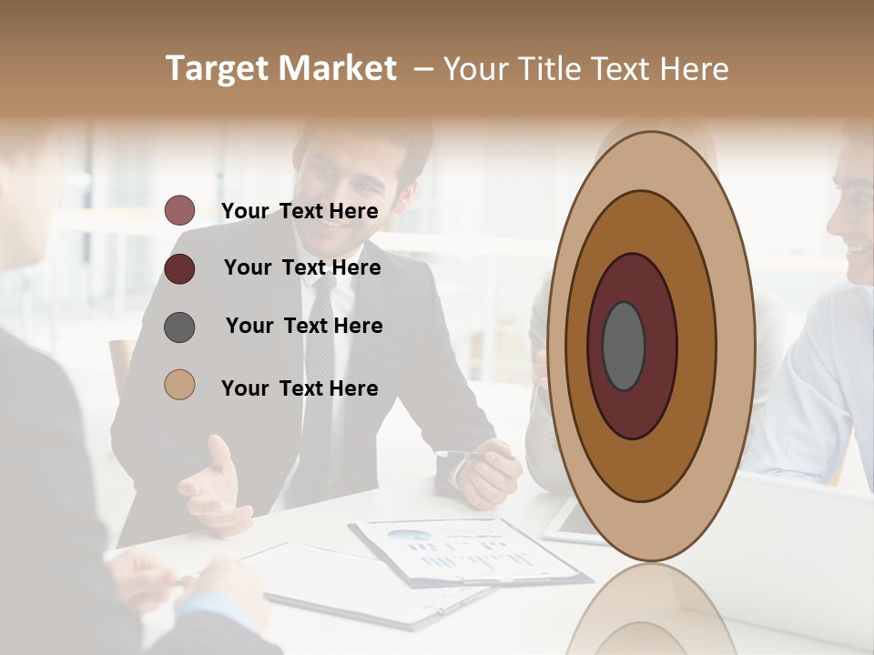 Positive Handsome Female PowerPoint Template