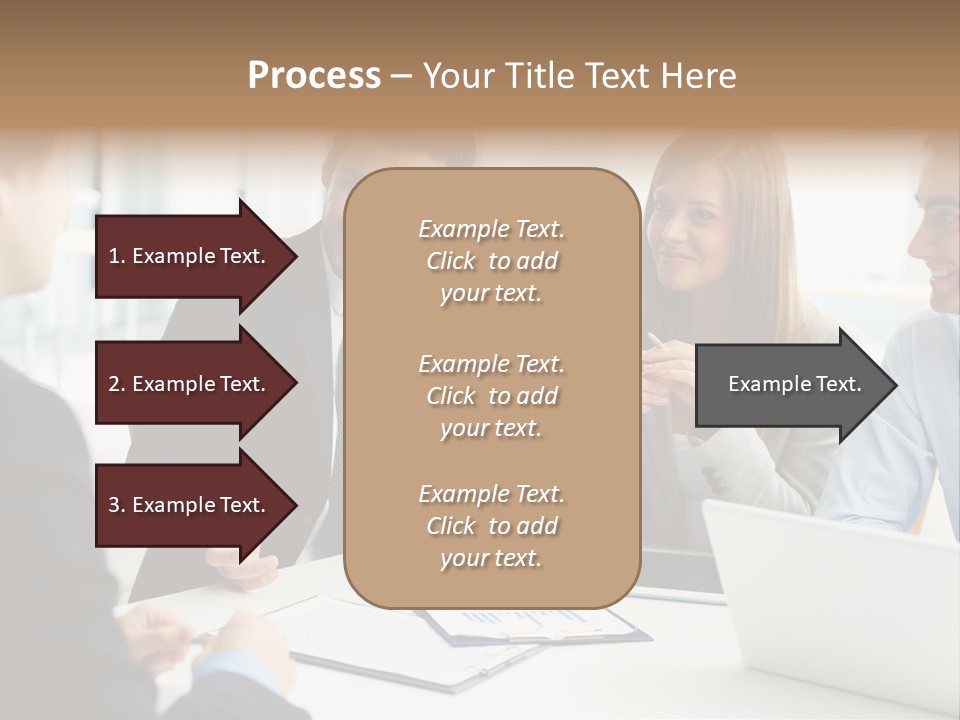 Positive Handsome Female PowerPoint Template