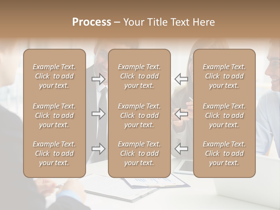 Positive Handsome Female PowerPoint Template