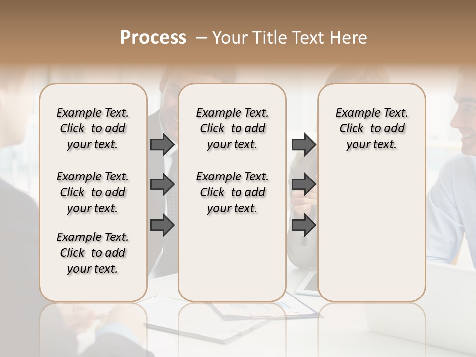 Positive Handsome Female PowerPoint Template