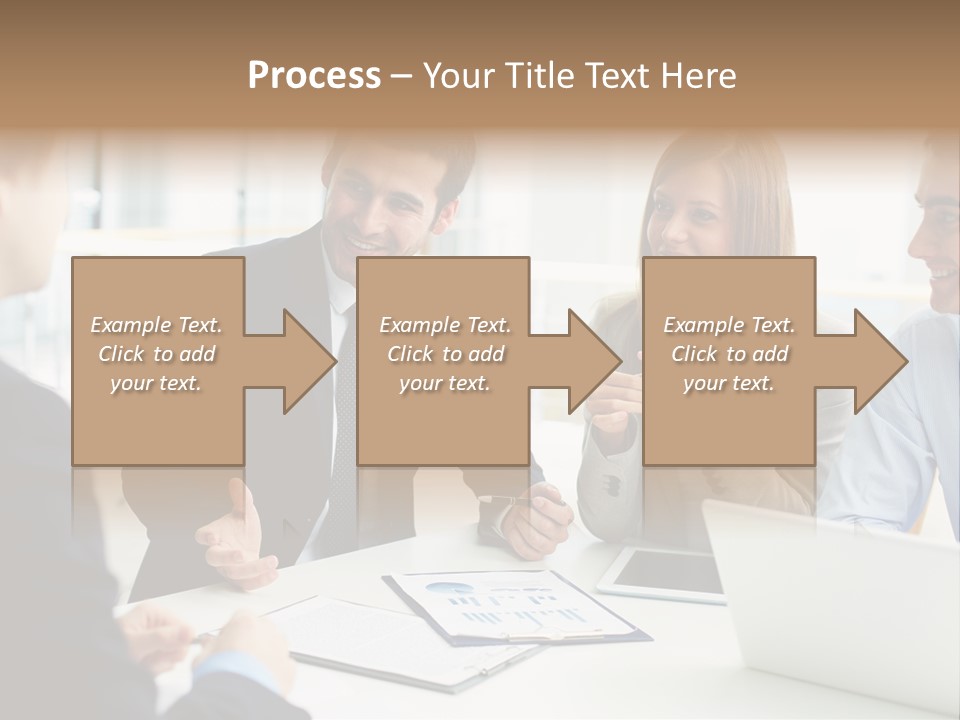 Positive Handsome Female PowerPoint Template