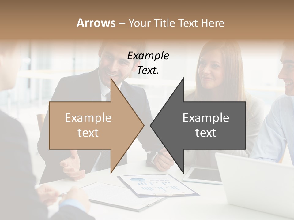 Positive Handsome Female PowerPoint Template