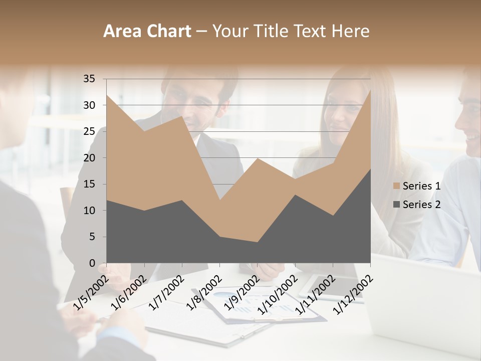 Positive Handsome Female PowerPoint Template