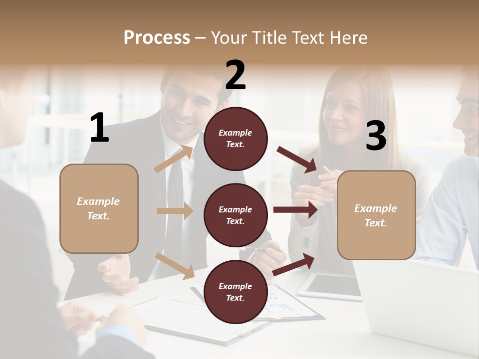 Positive Handsome Female PowerPoint Template