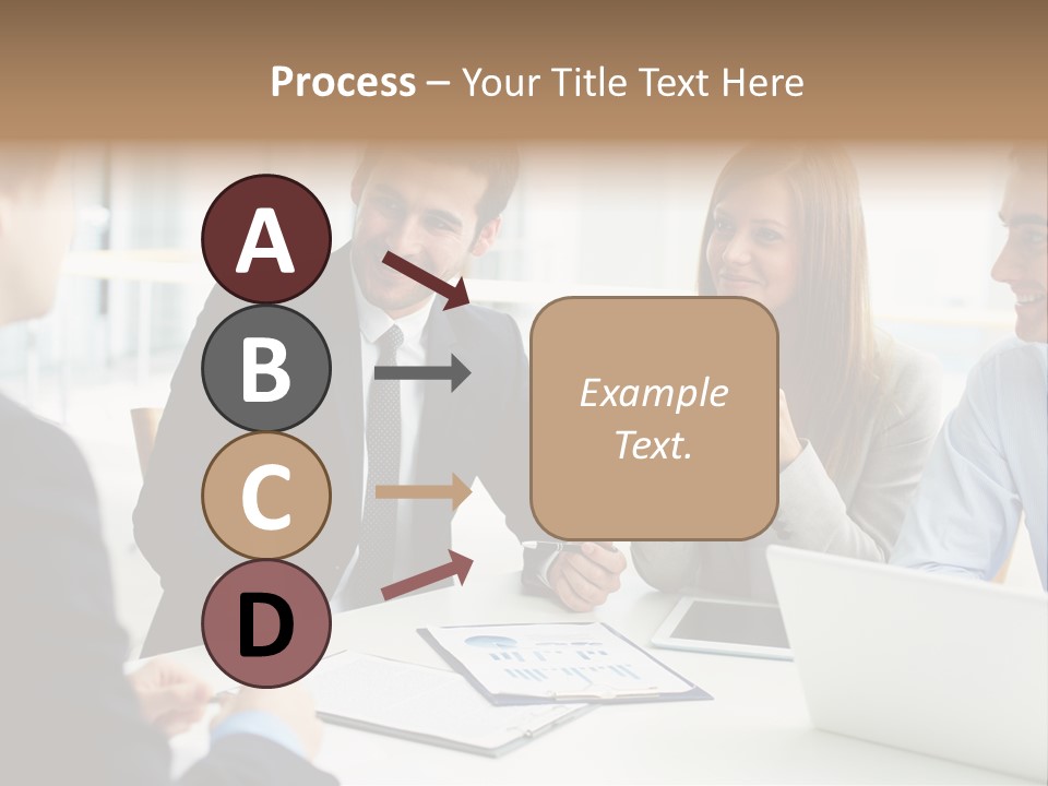 Positive Handsome Female PowerPoint Template
