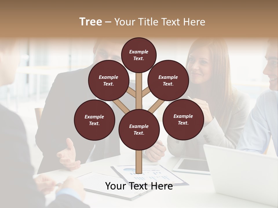 Positive Handsome Female PowerPoint Template