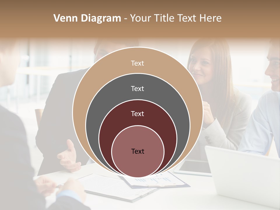 Positive Handsome Female PowerPoint Template