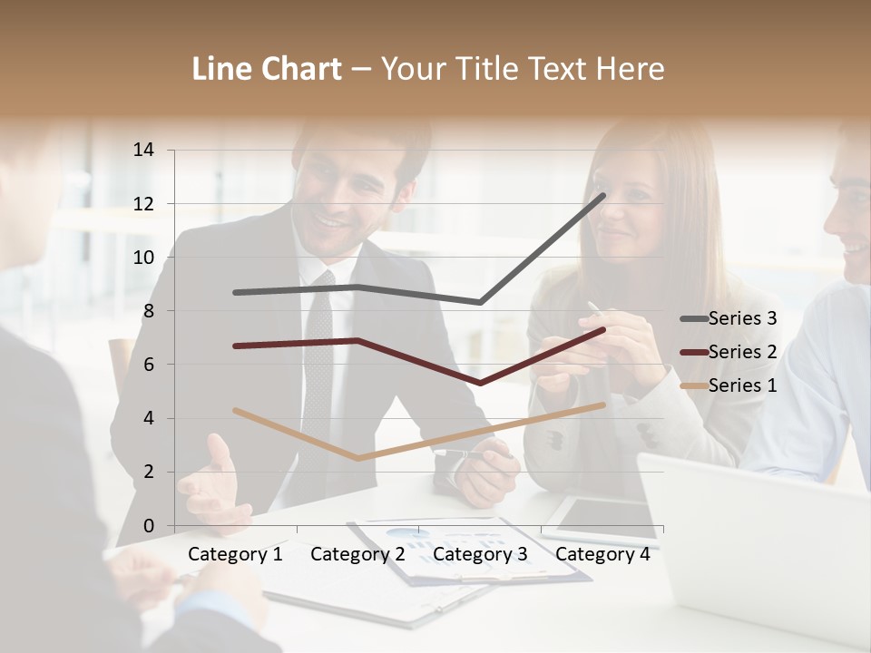 Positive Handsome Female PowerPoint Template