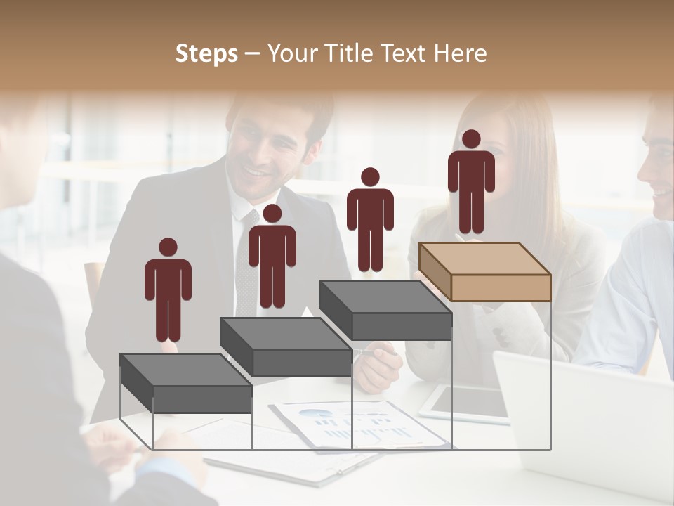 Positive Handsome Female PowerPoint Template