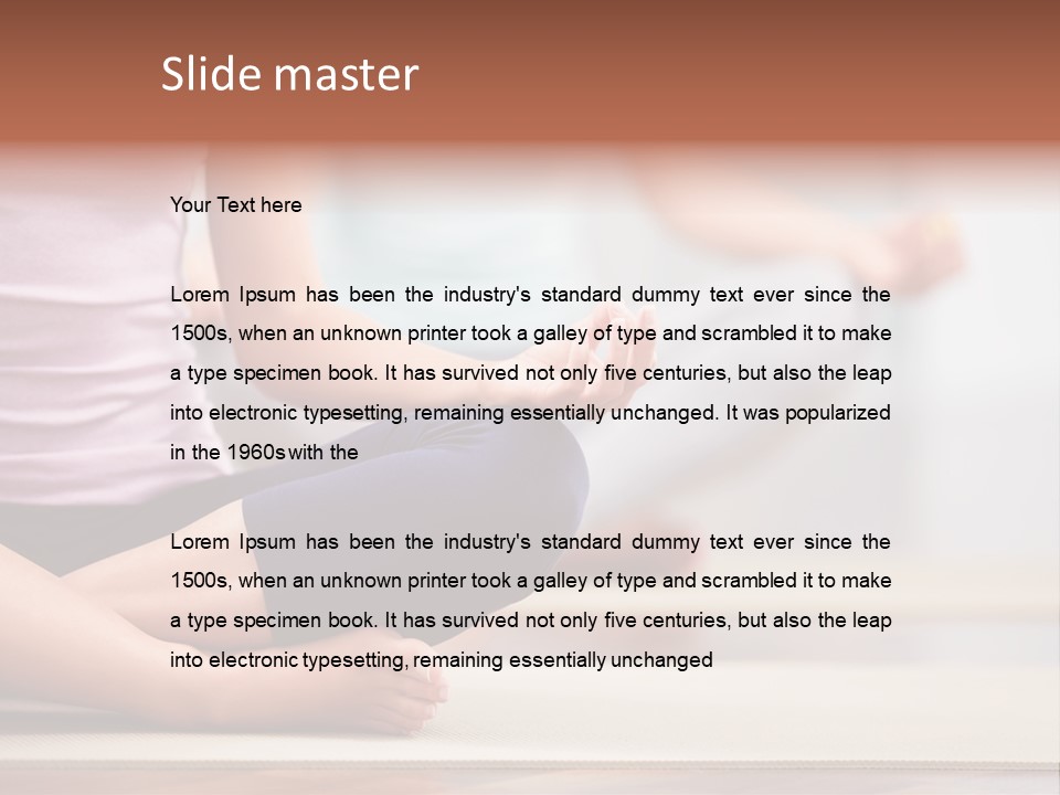 Indoors Exercise Young PowerPoint Template