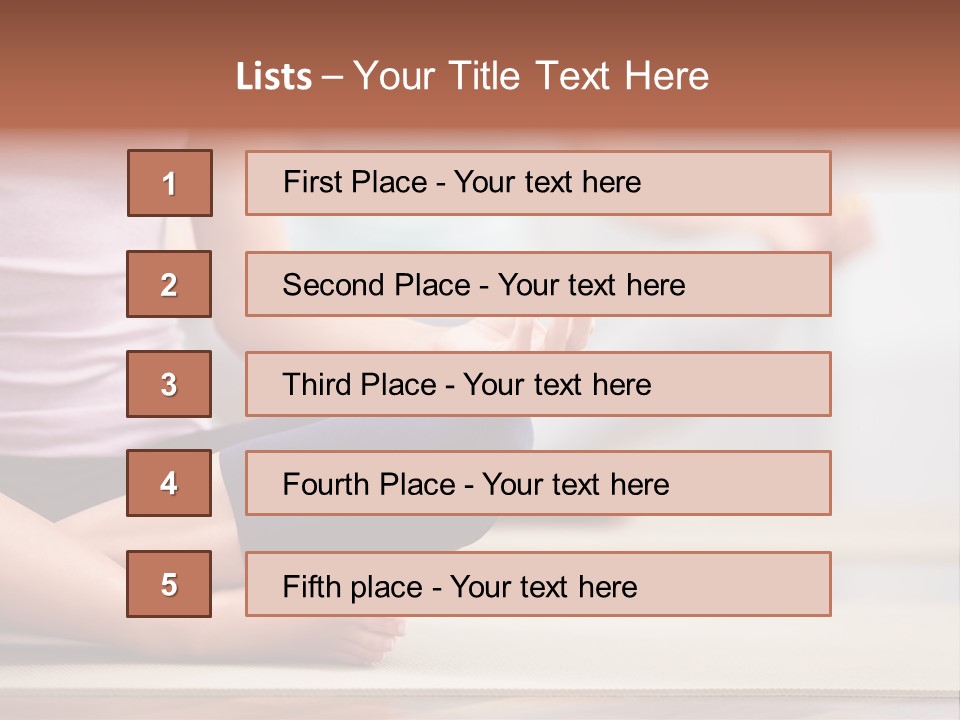 Indoors Exercise Young PowerPoint Template