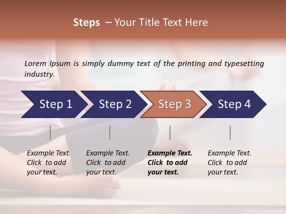 Indoors Exercise Young PowerPoint Template