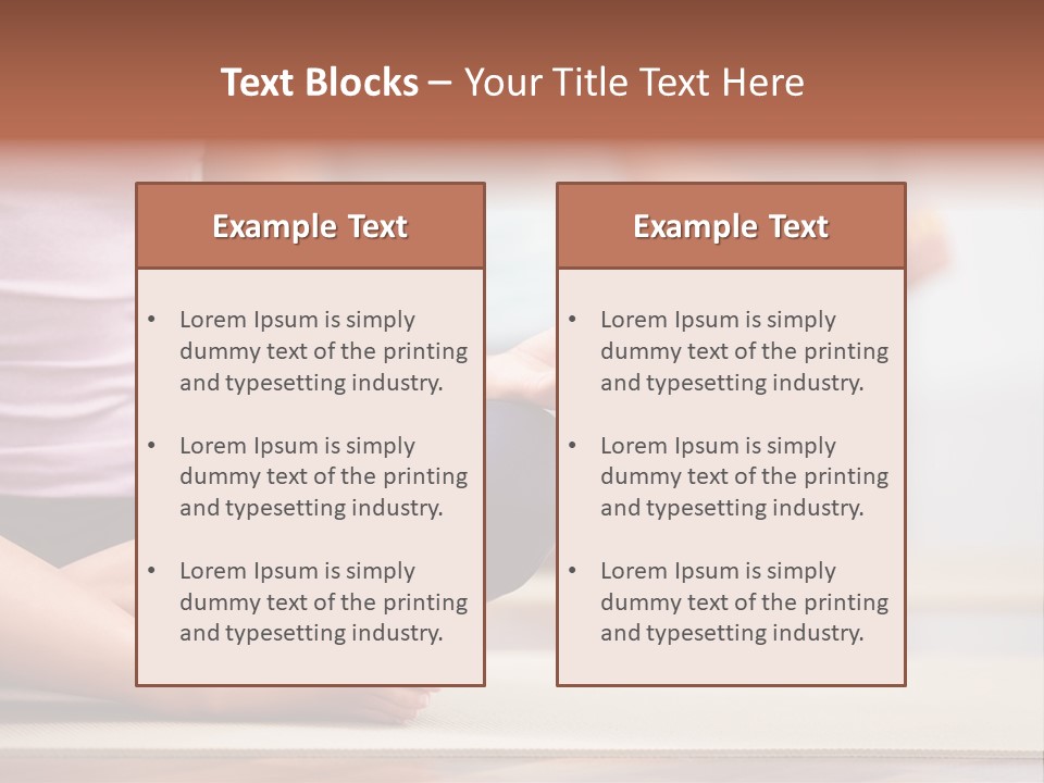 Indoors Exercise Young PowerPoint Template