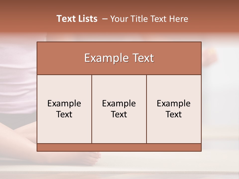 Indoors Exercise Young PowerPoint Template