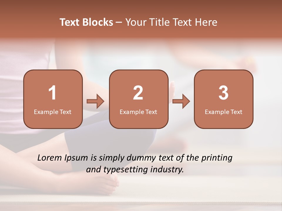 Indoors Exercise Young PowerPoint Template
