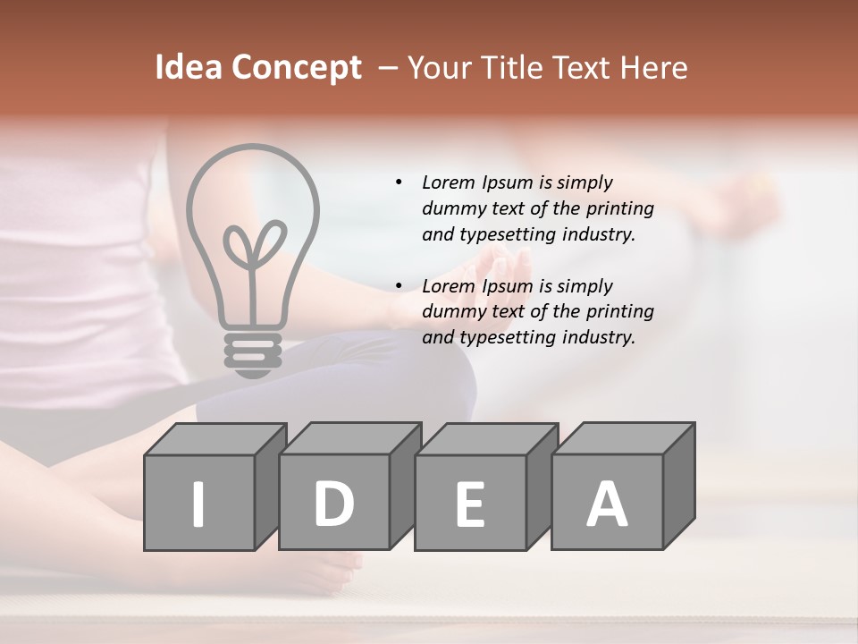 Indoors Exercise Young PowerPoint Template