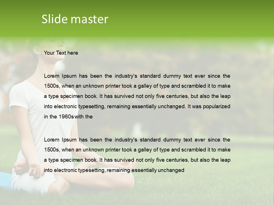 Sports Nature Concentration PowerPoint Template