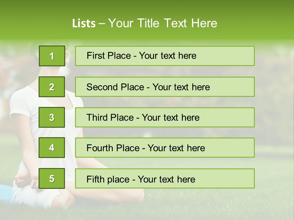 Sports Nature Concentration PowerPoint Template
