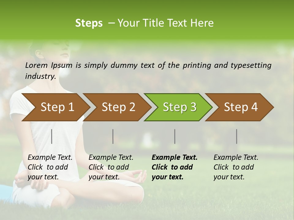 Sports Nature Concentration PowerPoint Template