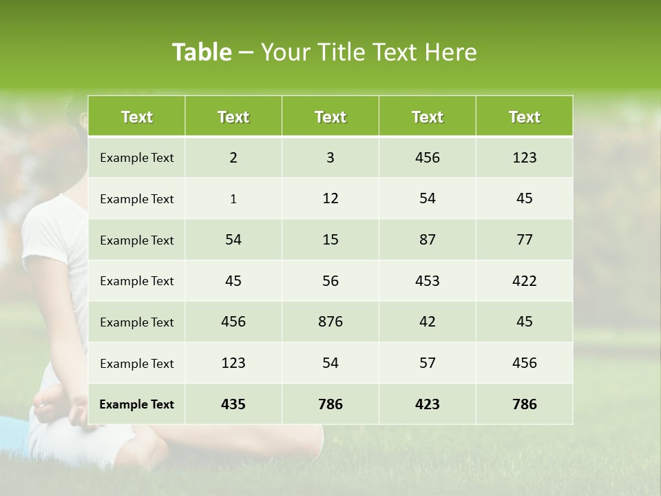 Sports Nature Concentration PowerPoint Template