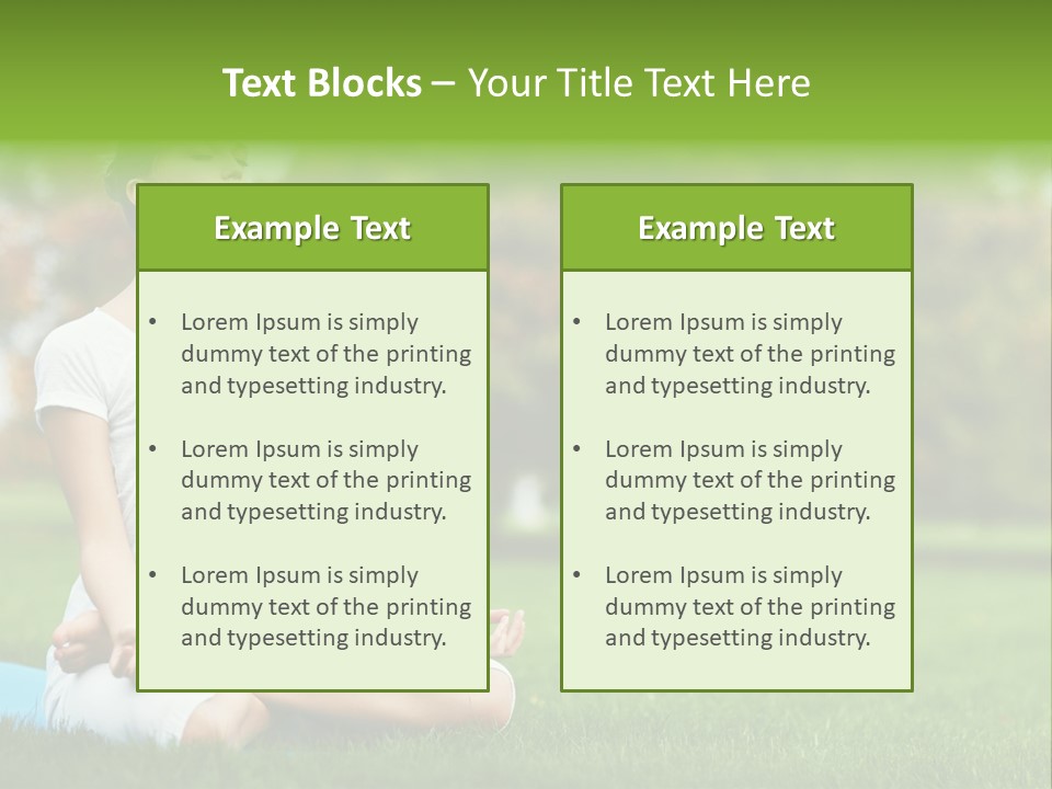 Sports Nature Concentration PowerPoint Template