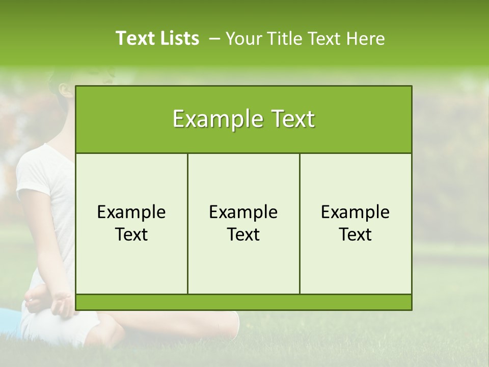 Sports Nature Concentration PowerPoint Template