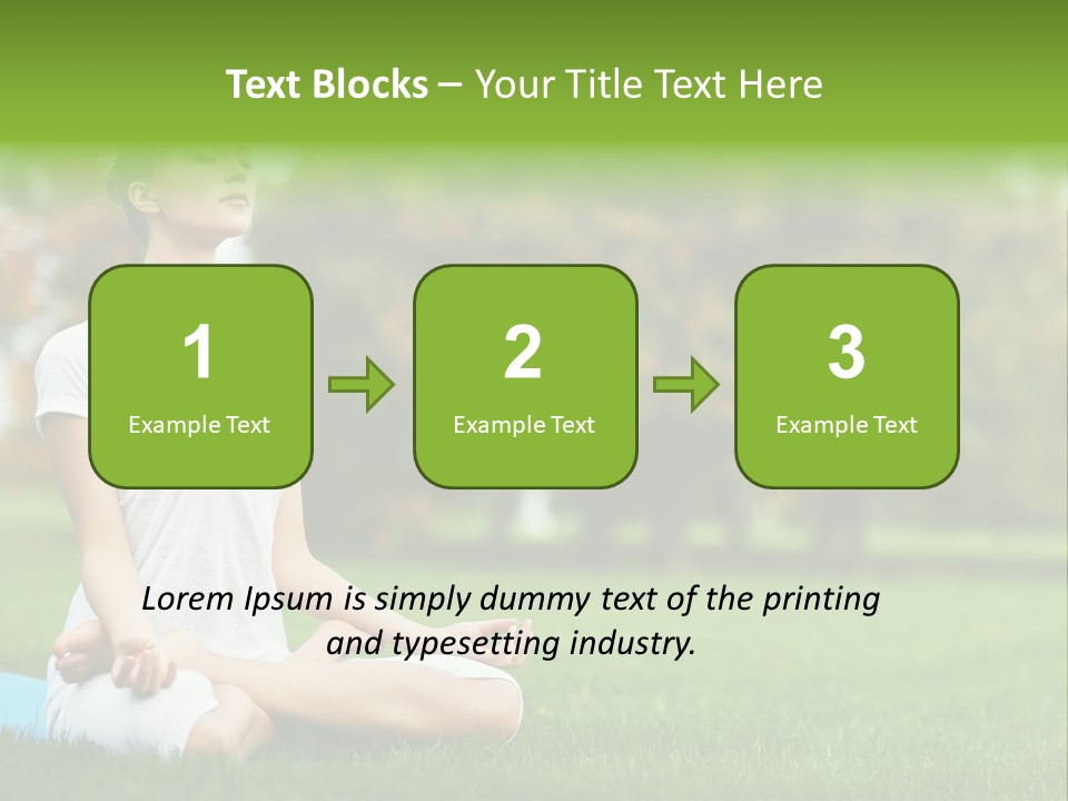 Sports Nature Concentration PowerPoint Template