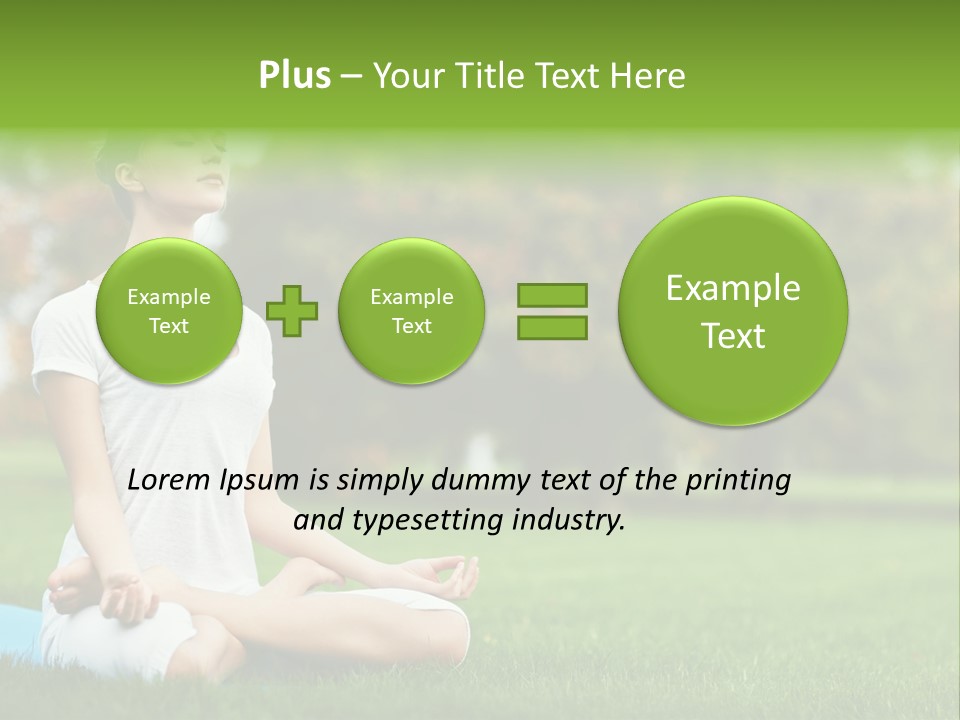 Sports Nature Concentration PowerPoint Template