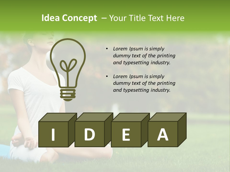 Sports Nature Concentration PowerPoint Template