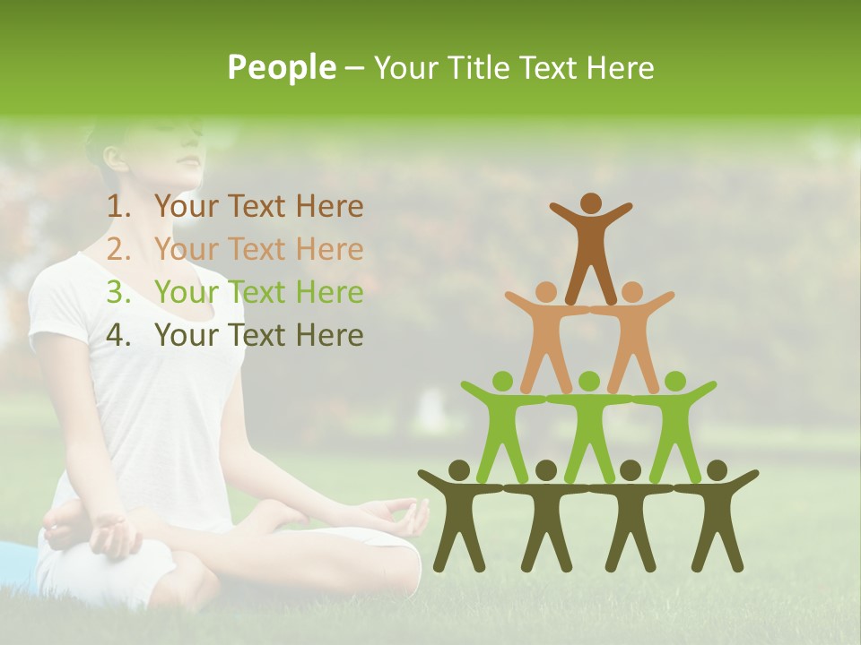 Sports Nature Concentration PowerPoint Template