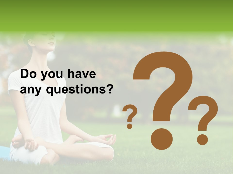 Sports Nature Concentration PowerPoint Template