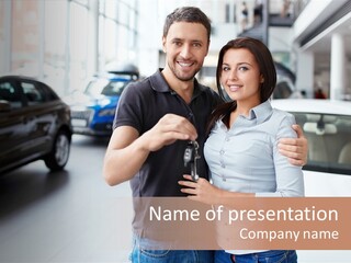 Woman  Selling PowerPoint Template