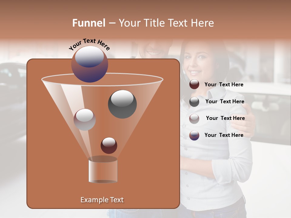 Woman  Selling PowerPoint Template