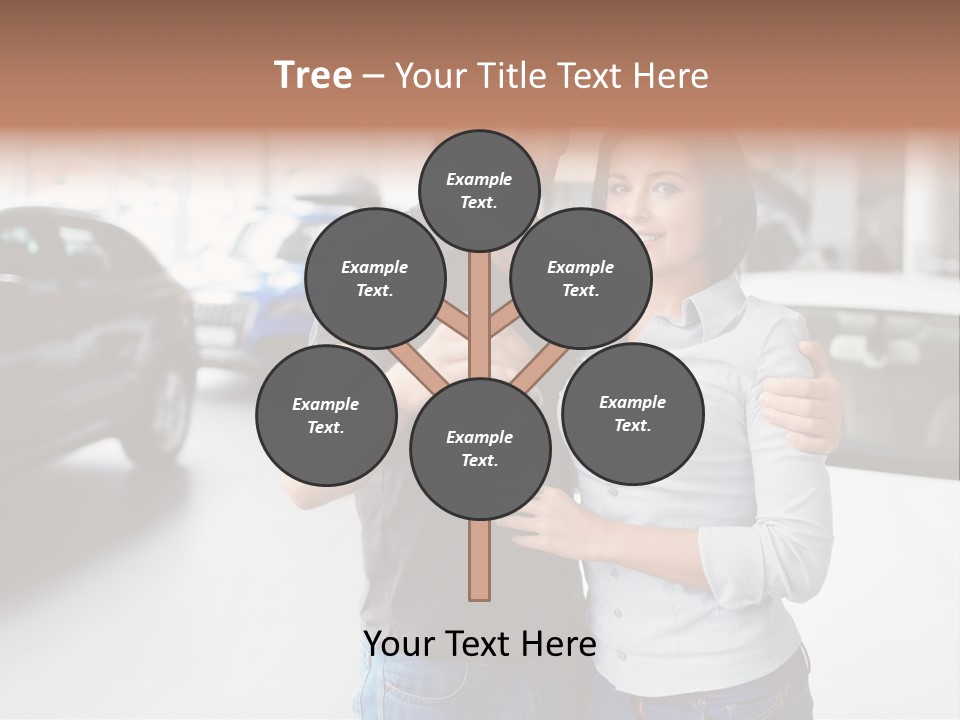 Woman  Selling PowerPoint Template