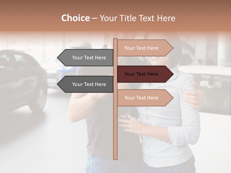 Woman  Selling PowerPoint Template