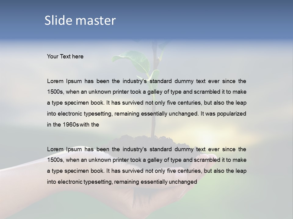 Vegetable Sun Field PowerPoint Template