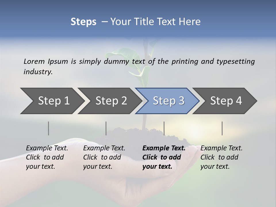 Vegetable Sun Field PowerPoint Template