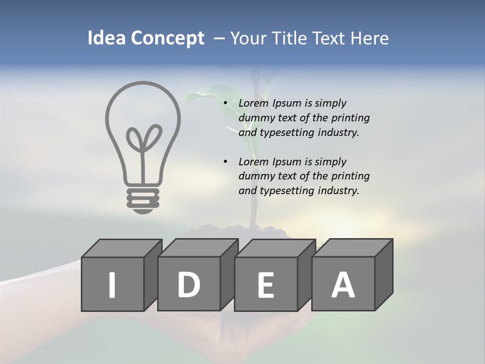Vegetable Sun Field PowerPoint Template