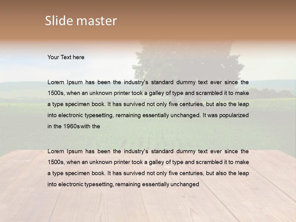 Summer Countryside Sky PowerPoint Template