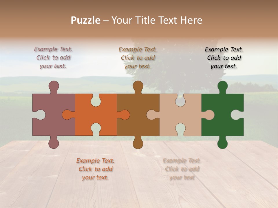 Summer Countryside Sky PowerPoint Template