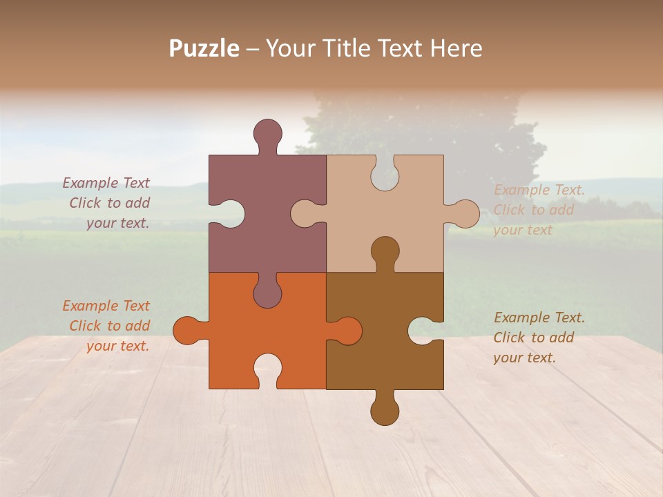 Summer Countryside Sky PowerPoint Template