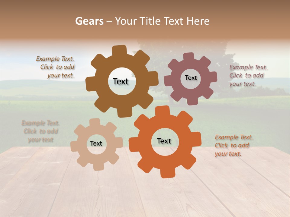 Summer Countryside Sky PowerPoint Template