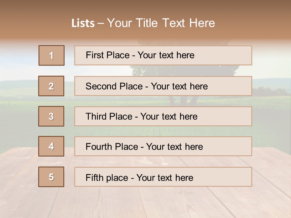 Summer Countryside Sky PowerPoint Template