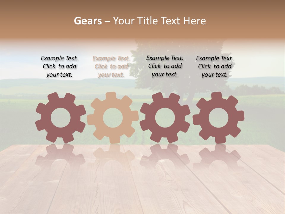 Summer Countryside Sky PowerPoint Template