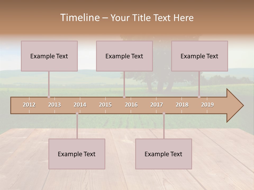 Summer Countryside Sky PowerPoint Template