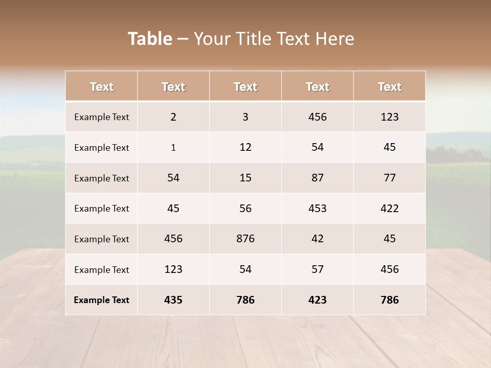 Summer Countryside Sky PowerPoint Template
