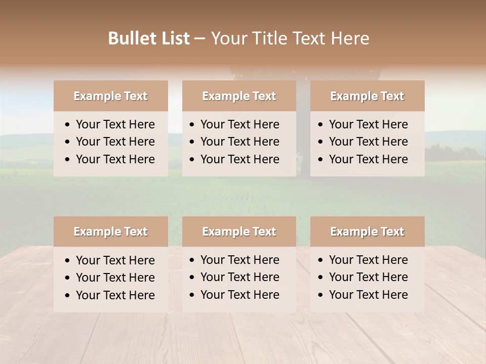 Summer Countryside Sky PowerPoint Template