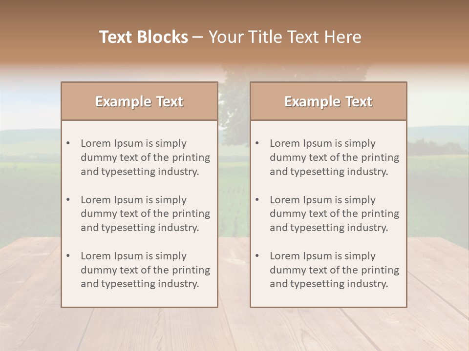 Summer Countryside Sky PowerPoint Template