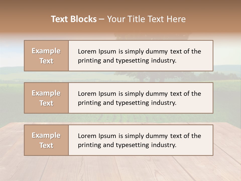 Summer Countryside Sky PowerPoint Template